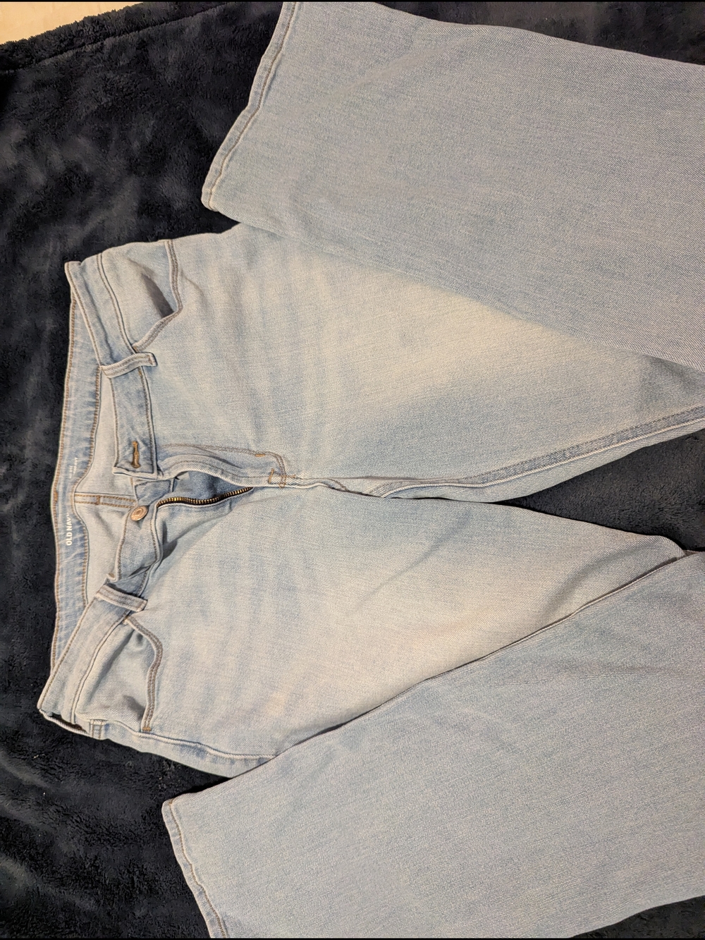 Old Navy Light Blue Mid-Rise Straight Jeans Women's